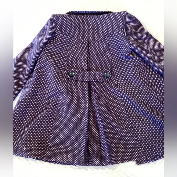 Miss Sixty Double Breasted Tweed Wool Blend Pea Coat L - Picture 13 of 16